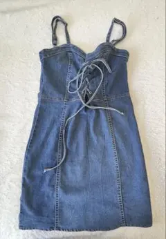 SPRAY PREMIUM デニムキャミワンピース M