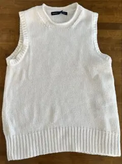 RALPH LAUREN SPORT ノースリーブセーター L ホワイト