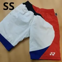 YONEX バドミントンパンツ SSサイズ ホワイト/レッド/ブルー