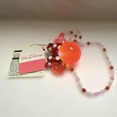 ディズニー　リゾート　光るペンダント　ミニー　リボン