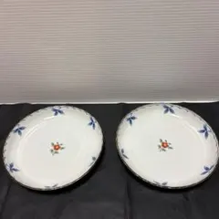 たち吉　花柄 プレート 2枚セット 陶器 和食器のサムネイル