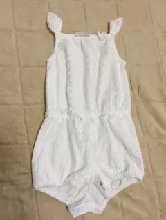 H&M 90㎝ 新品 白レース ロンパースタイプ