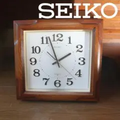 昭和レトロ SEIKO セイコー スクエア型 壁掛け時計 クオーツ - メルカリ