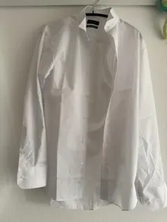 ウィングカラーシャツ シングルカフス s ホワイト