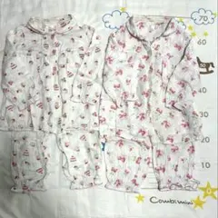 110 ガーゼパジャマ 2セット