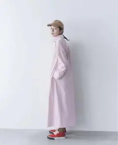 ストライプシャツワンピース　スタジオクリップ