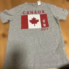 Old Navy キッズ Tシャツ カナダ国旗 グレー S(6-7)