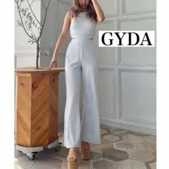GYDA バックZIPテレコロンパース　カップ付き　グレー　セットアップ　フリー