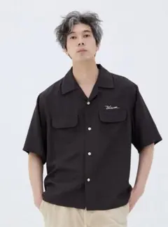 visvim KEESEY SHIRT S/S CHARCOAL 3