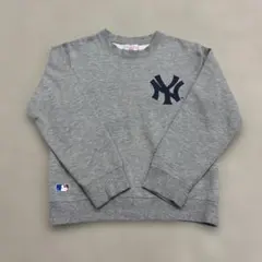 マジェスティック　ヤンキース　スウェット　トレーナー　グレー　150