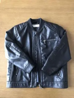 H&M 黒 ライダースジャケット 100cm