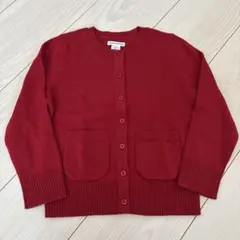 amazon essentials 赤 薄手カーディガン 104-110cm