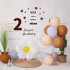 1013 2歳 ４点セット誕生日 バースデー レターバナー 飾り 祝い 記念日