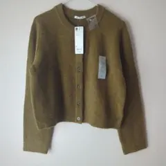 GU 　パフニットクルーネックカーディガン　M