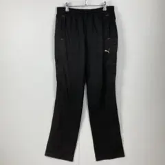 PUMA プーマ ジャージズボン トラックパンツ スポーツウェア ロゴ刺繡 黒