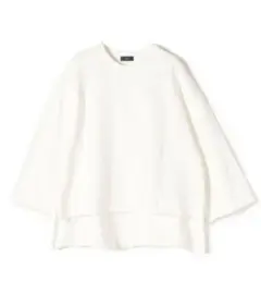 【未使用に近い】SHIPS　オーガニック 綿 カットオフ 裏毛 プルオーバー