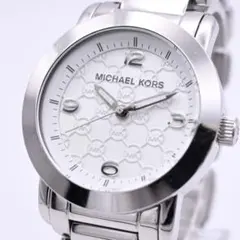 MICHAEL KORS レディース 腕時計 シルバー ホワイト文字盤 新品電池のサムネイル
