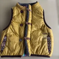 RAGMART イエロー ボタン付き ベビーベスト