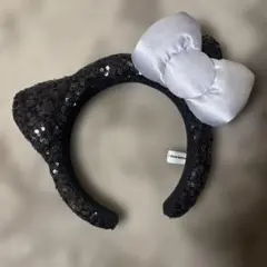 USJ ハローキティ　カチューシャ　スパンコール　　シルバーリボン【匿名配送】