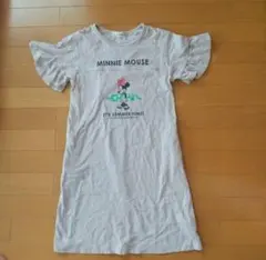 ブランシェス フリル袖ワンピース130cm