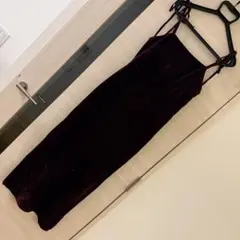 ジルスチュアート/JILLSTUART ベロア生地ワンピースドレス 4 約3万円