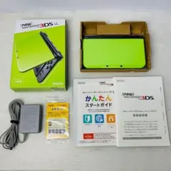 美品【037】NEW ニンテンドー3DSLL ライム×ブラック