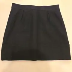 【美品】PROPORTION　ラメ　黒　スクエアミニスカート