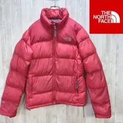 海外限定❣️ノースフェイス　ヌプシダウン　レッド　レディースＳ　150〜160cm