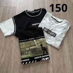 半袖　Tシャツ　子ども トップス　まとめ売り　150㎝　黒 白