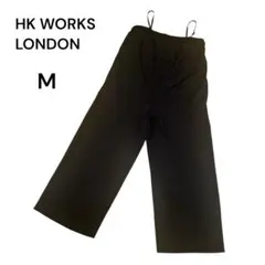 HK WORKS LONDON ハイウエスト　サロペット　ワイドパンツ　M 黒のサムネイル