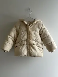 ZARA KIDS ダウンコート ベージュ オフホワイト 110cm