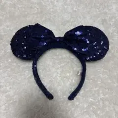 ディズニーリゾート　カチューシャ　スパンコールブルー