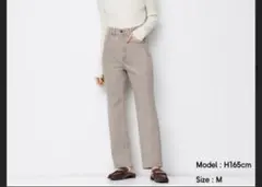 gu ハイウエスト ストレート　ジーンズ　　L ブラウン