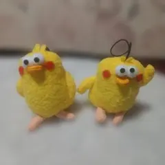 DOCOMO　ポインコ　兄弟　 ぬいぐるみ　 ストラップ　 2体　セット　約６㎝