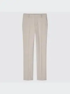 UNIQLO スマートアンクルパンツ　グレンチェック　ベージュ　S