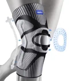 サポーター 足用 膝用 左右兼用 Sサイズ白ホワイト黒ブラックグレースポーツ健康