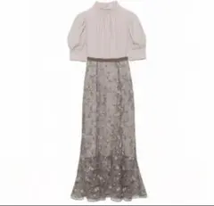 snidel スナイデル 2pieceジョーゼットレースワンピース PNK