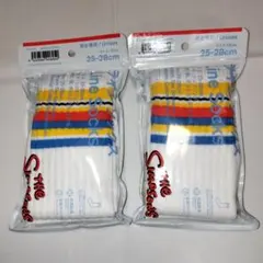 ファミリーマート ザ・シンプソンズ ラインソックス 25-28cm 2足セット