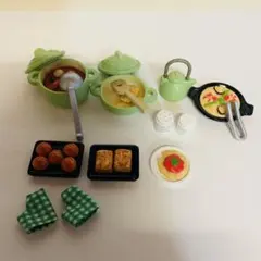シルバニアファミリー 料理セット キッチン家電セット、ディナーセット