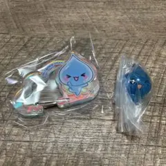 しずくちゃん アクリルカラビナ　めじるしアクセサリー2 ２点セット　ガチャ