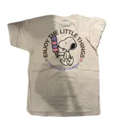 PEANUTS スヌーピー Tシャツ Lサイズ クリーム色