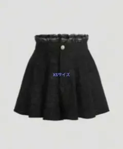 미사용 ✨️ SHEIN 플로럴 자카드 폴드 플리츠 블랙 쇼츠