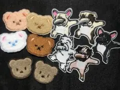 【まとめ売り】16枚　ワッペン　犬　熊