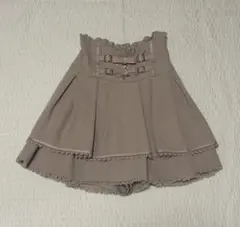 LIZLISA 2連リボンベルトスカパン ピンク