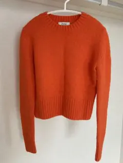 【美品】COS オレンジ クルーネックニット 長袖　ＸＳ