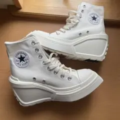 韓国限定converse 厚底ハイカットスニーカー37