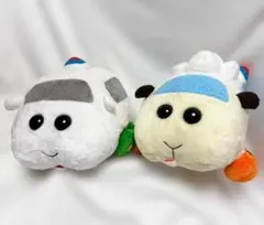 モルカーDRIVINGSCHOOLほっこりいやされめちゃでかぬいぐるみ2個新品