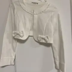 MIKI HOUSE ホワイトカーディガン 120