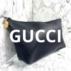 ❣️GUCCI❣️オールドグッチポーチ❣️ヴィンテージ❣️本革❣️良品❣️ネイビーブルー❣️