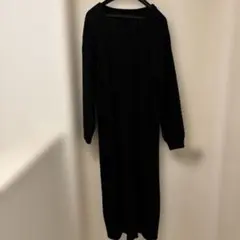ケーブルニットワンピース ロングワンピース